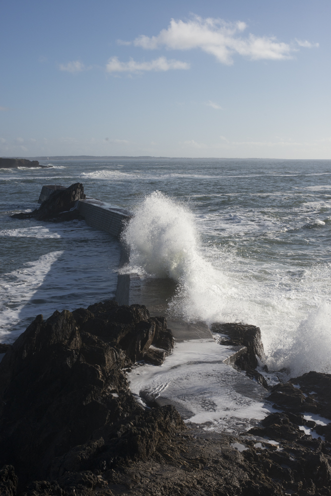 Bretagne, Frankreich, Wellen, Atlantikküste